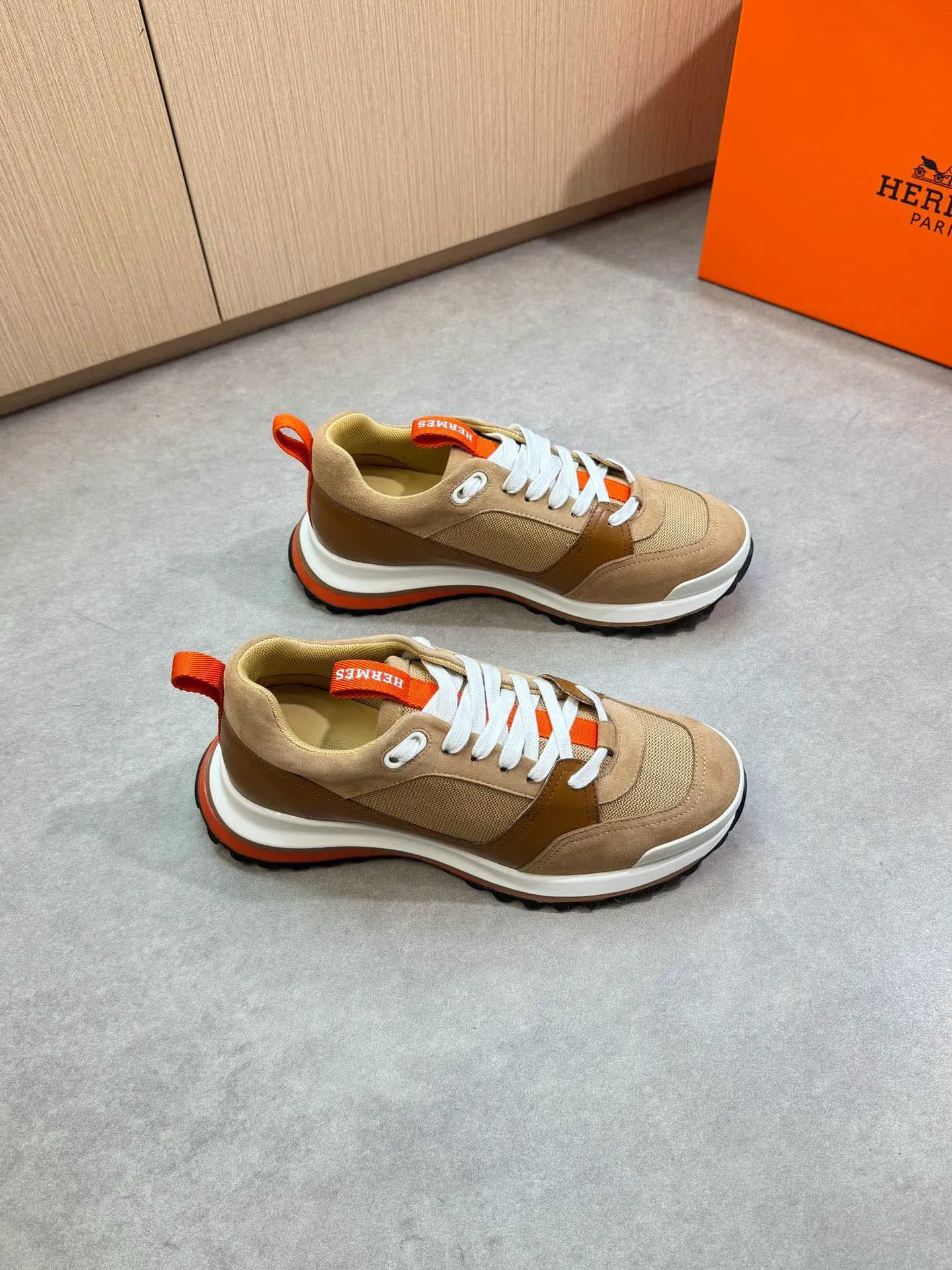 Men's shoes 💰700 [HERMES] Hermès - High-end quality original order·Casual sports shoes - Upper: 🔝Nappa calfskin, suede sheepskin leather, brand high mercerized canvas, tongue. Heel. Brand logo webbing - Inner: brand canvas, foot pad; water-dyed cowhide - Outsole: ultra-light T men's shoes 💰U foam·rubber; two-color molded outsole -Ultra-high quality control·Fine workmanship: highlighted (high-end·nobility·grade) -Size: 39-44 (38, 45, can be customized)·0118